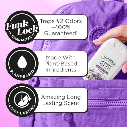 Poo-Pourri Before-You-Go Toilet Spray, Lavender Vanilla, 1 Fl Oz Pocket Travel Size - Lavender, Vanilla and Citrus - Image 2