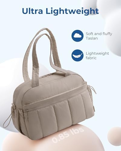 BAGSMART Gym Bag for Women, Duffle Bag for Travel with Wet Pocket, Lightweight Carry on Weekender Duffel, Water Resistant - Image 4