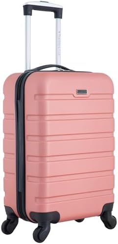 Travelers Club Harper Luggage, Rose Gold, 20-Inch Carry-On - Image 4