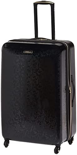 American Tourister Belle Voyage Hardside Luggage with Spinner Wheels, Black, Checked-Medium 25-Inch