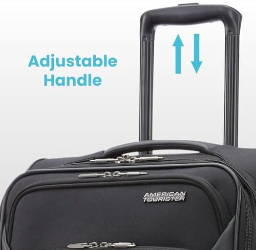American Tourister 4 KIX 2.0 Expandable Softside Luggage with Spinner Wheels, 28 SPINNER, BLACK - Image 4