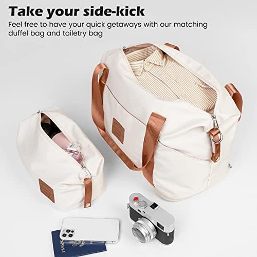 Coolife Suitcase Set 3 Piece Carry On Hardside Luggage with TSA Lock Spinner Wheels (White, S(20in)) - Image 5