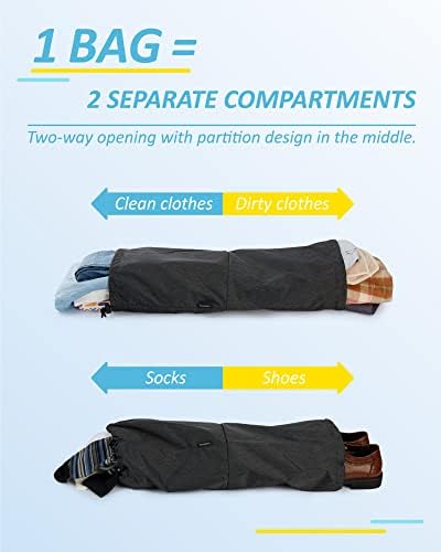 BAGSMART 6 Set Compression Packing Cubes - Lightweight Travel Essentials, Durable Luggage Organizer - Image 4