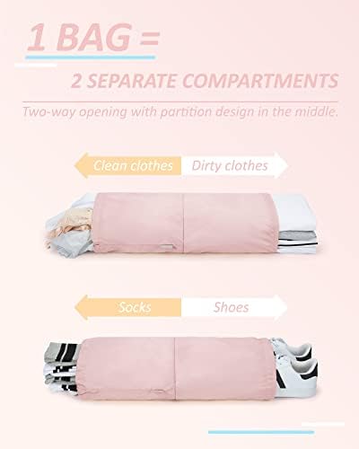 BAGSMART 6 Set Compression Packing Cubes - Lightweight Travel Essentials, Durable Luggage Organizer - Image 4