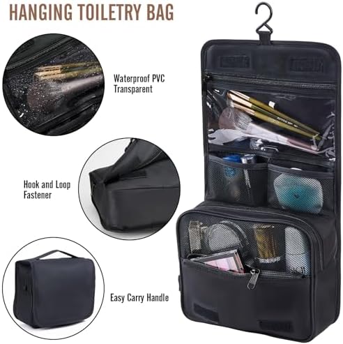 Veken 8 Set Packing Cubes for Travel Essentials, Suitcase Organizer Bags Set for Luggage, Road Trip Travel Accessories in 4 Sizes (Extra Large, Large, Medium, Small), Black - Image 3