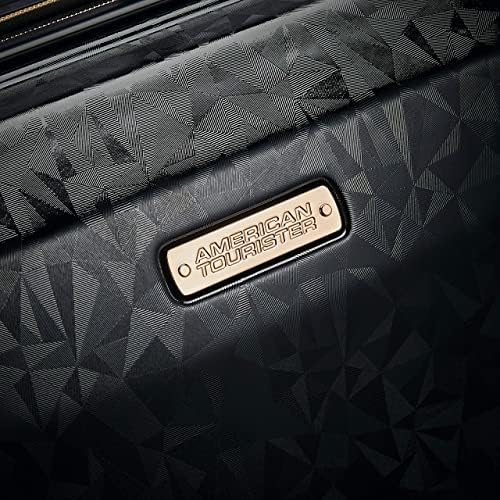 American Tourister Belle Voyage Hardside Luggage with Spinner Wheels, Black, Checked-Medium 25-Inch - Image 7