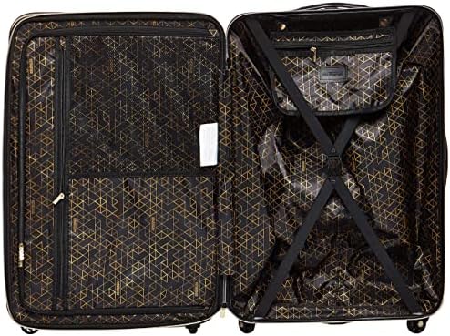 American Tourister Belle Voyage Hardside Luggage with Spinner Wheels, Black, Checked-Medium 25-Inch - Image 5