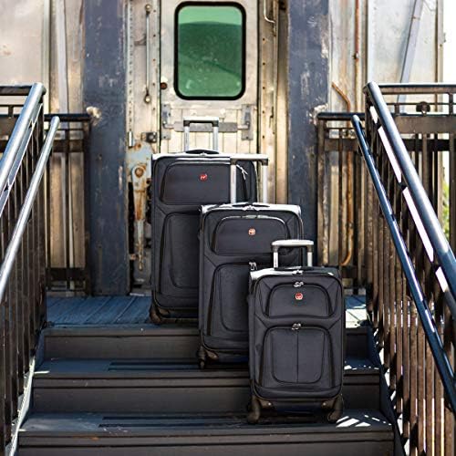 SwissGear Sion Softside Expandable Luggage, Dark Grey, Carry-On 21-Inch - Image 12
