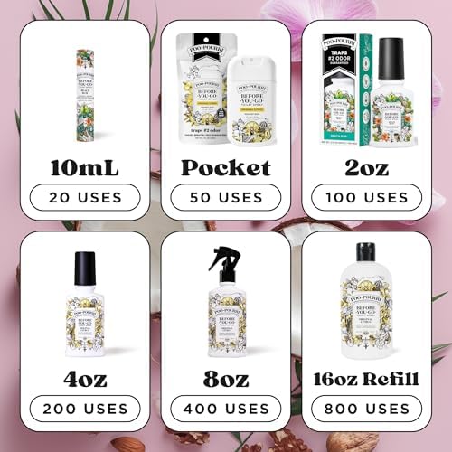 Poo-Pourri Before-You-Go Toilet Spray, Beach Bum, 1 Fl Oz Pocket Travel Size - Coconut, Orchid and Toasted Praline - Image 10