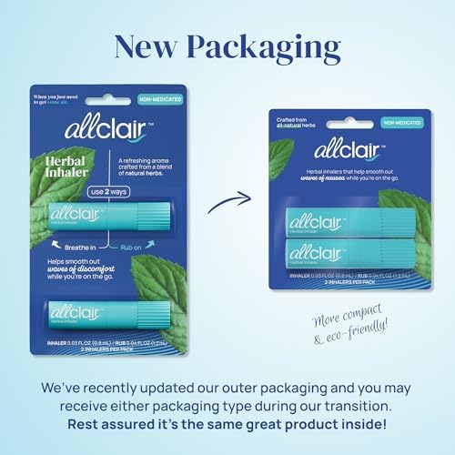 Nausea Relief Inhaler - All-Natural Remedy for Motion Sickness, Morning Sickness, Stress, and Queasiness - Fast-Acting, Drug-Free, Non-Drowsy & Portable Travel Essential - Pack of 2 Inhalers - Image 2